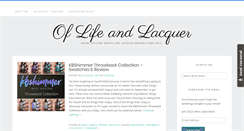 Desktop Screenshot of oflifeandlacquer.com