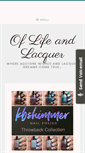 Mobile Screenshot of oflifeandlacquer.com